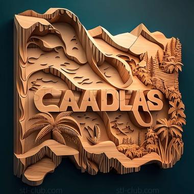 3D model Caracas Venezuela (STL)